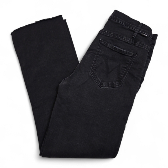 MOTHER Denim - MOTHER The Hustler Ankle Fray Jeans Black Jeans Sz 27 Womens